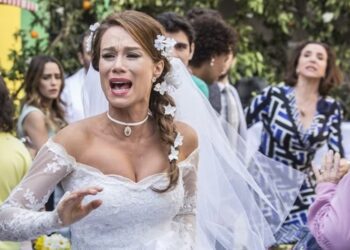 ‘Haja Coração’: Tancinha é humilhada no altar e foge vestida de noiva