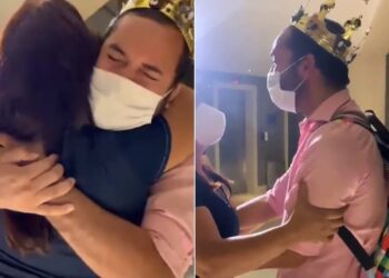 Após eliminação do ‘BBB 21’, Gilberto reencontra a mãe e cai no choro: ‘Eu te amo’