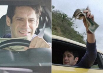 Antes de ser preso, Agnaldo tenta fugir do país e faz chover dólares em ‘Pega Pega’