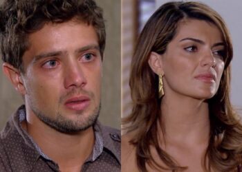 ‘Ti Ti Ti’: Em reencontro, Jorgito questiona se Desirée o traiu na ilha