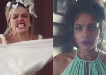 Aline causa estrago em casamento: rouba noivo e vestido de Graça