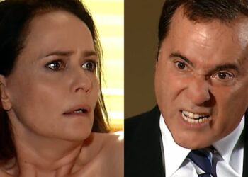 Veja a cena | Antenor flagra Ana Luísa na cama com Lucas e surta: ‘Uma vagabunda’