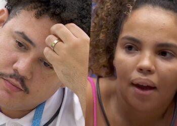 Lucas se preocupa com ausência da esposa em vídeo; veja reação de Pitel