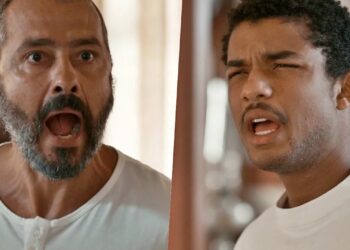 Inocêncio humilha João Pedro ao descobrir gravidez de Sandra: ‘Um bocó’