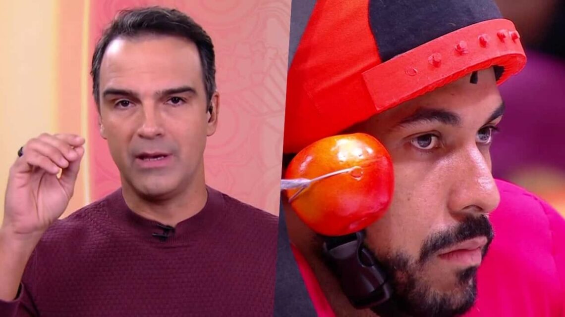 Veja o vídeo | Tadeu reúne todos na sala para cancelar o Big Fone atendido por Maike