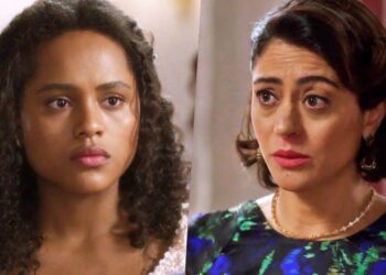 Beatriz fica surpresa e com pulga atrás da orelha após gesto bondoso de Clarice