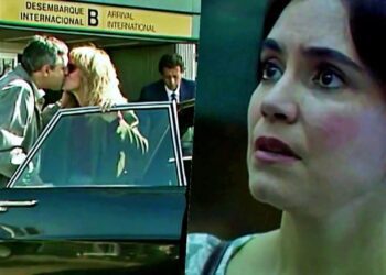 Relembre a cena | Raquel quebra a cara no aeroporto ao encontrar Ivan casado com Heleninha