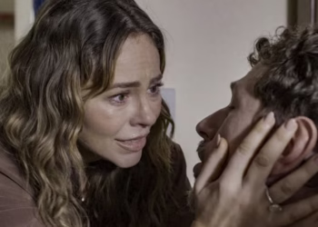 Veja as imagens do emocionante reencontro de Leonardo com Heleninha, Afonso e Celina